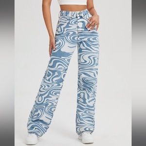 Cool printed jeans